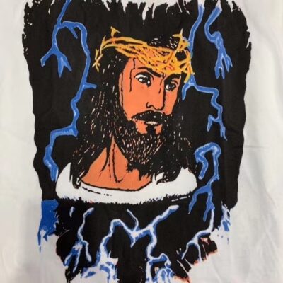 Kanye West Jesus Is King Lightning 3D Printed Tee