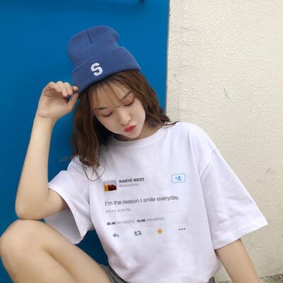 Kanye West Tweets Graphic Women Tshirt