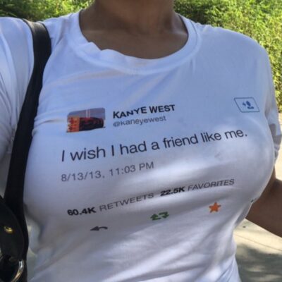 Kanye West Tweets Graphic Women Tshirt