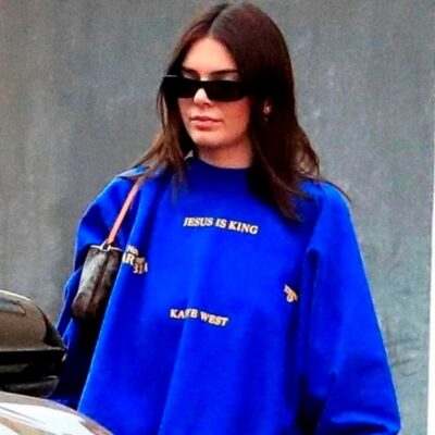 Jesus Is King Kanye West Navy Fleece Hoodie