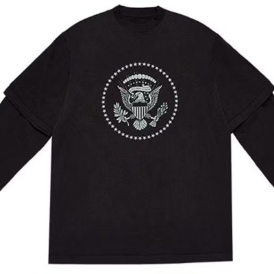 Kanye West 2024 2 Layer L/S T shirt Black